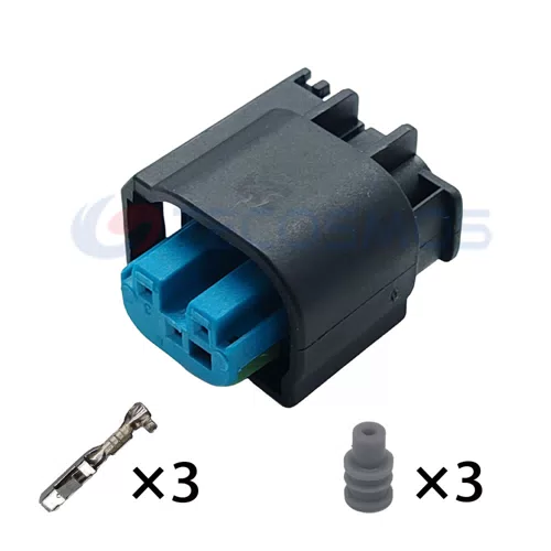9-967081-1 Waterproof Accelerator Pedal Plug 3-Pin Female Car Wire Harness with ABS & Nylon Housing Copper Contact... - image 3